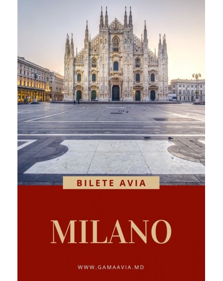 Bilete de avion spre Milano, Italia de la 75 euro!